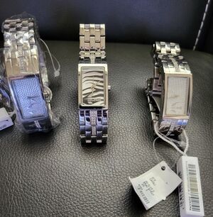 Just Cavalli Silver Watch with Rectangular Dial $289. Winner Choice